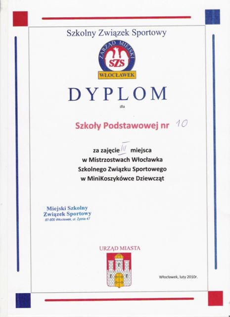 Sukces dziewcząt z SP10