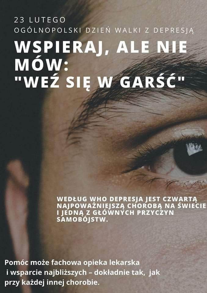 23 .02. - Światowy Dzień Walki z Depresją