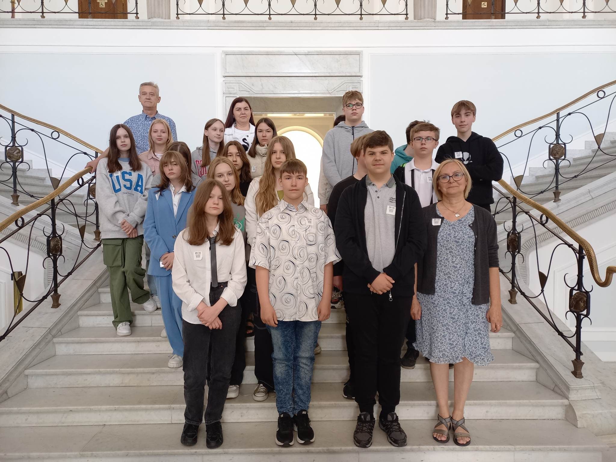 Wycieczka klasy 8b i 7c do Sejmu