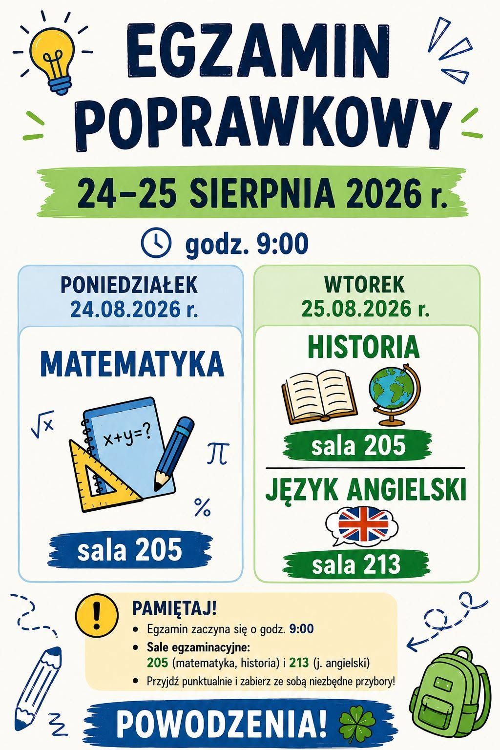 EGZAMIN POPRAWKOWY